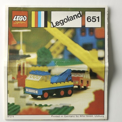 Lego vintage instructions - lego,