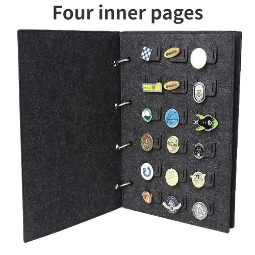 Badge display book - felt, brooch