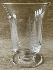 Beautiful Stuart Crystal fern etched small vase