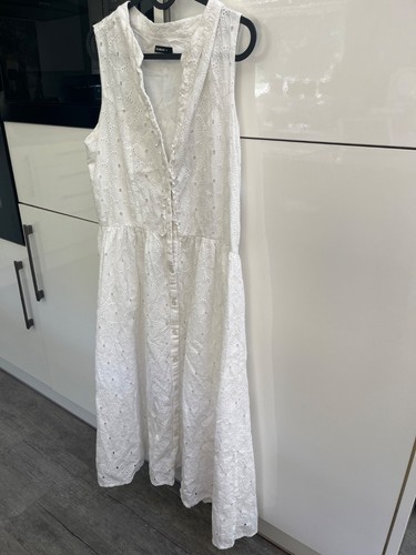 Roman broderie white cotton