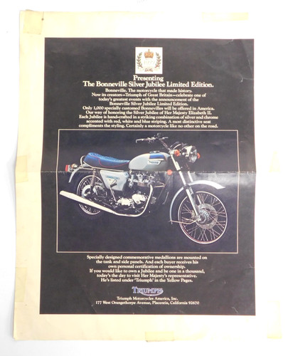 1977 triumph bonneville t140 - 1977,