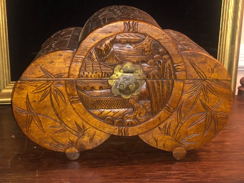 Vintage hand carved camphor - hand,