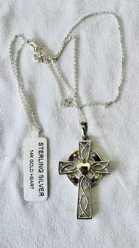 925 sterling celtic cross - sterling,