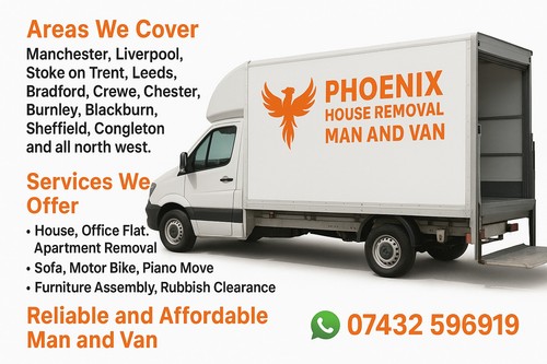 Man and van hire - and,