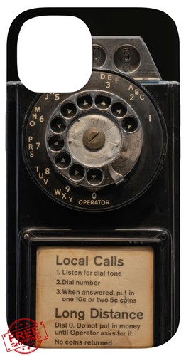 Retro rotary pay phone iphone - retro,