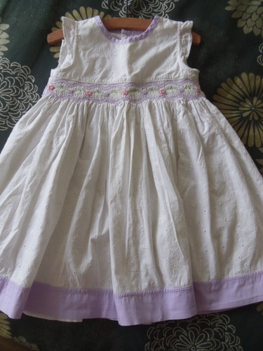 Kute smocked embroidered dress - kute,