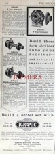 'IGRANIC' Wireless Radio Receiver F-Type Variometer 1925 Advert Print