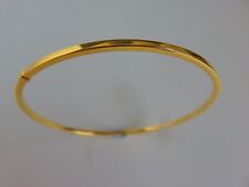Gold Slave Bangle 2mm Ladies 9 Carat Yellow Gold 62mm Diameter NEW ARRIVAL