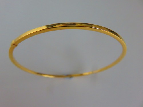 Gold slave bangle 2mm - bangle, 9