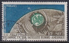 F. S. A. T. 1962 Air 50f Telstar SG 25 Used (CV £65)