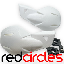 WHITE QUAD BIKE HAND GUARDS /