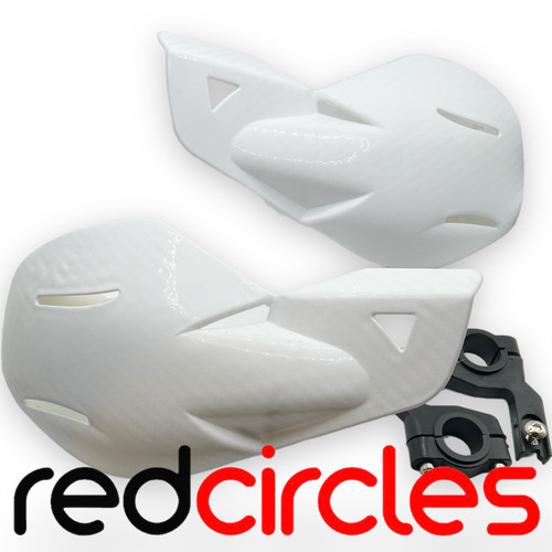 White quad bike hand - hand, guards