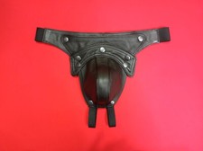 Men's Leather Jockstrap Codpiece Sexy Underwear Briefs Leather G-string Thong
