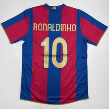Autographed/Signed Ronaldinho