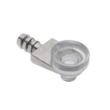 Glass shelf supports with rubber pad and 5mm pin