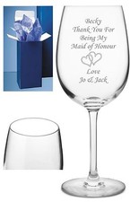 Personalised Wine Glass Engraved Birthday 18th 21st 30th 50th 60th Idea Gift