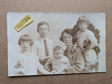 OLD PHOTO WOMAN FAMILY CHILDREN BOY GIRL TOY ANIMAL MONKEY SOCIAL HISTORY CE 213