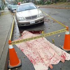 Halloween Scary Fake Corpse Inflatable Props Simulation Dead Victim Creepy Decor