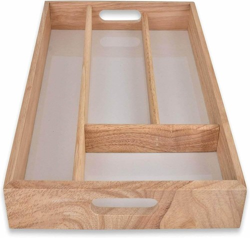 Wooden cutlery drawer - wooden,