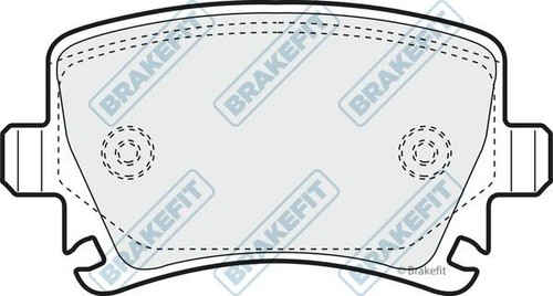 Apec rear brake pad - apec, set