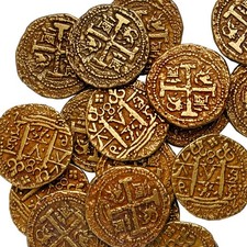 Set Of 5 Metal Gold Doublon