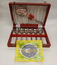 Vintage Silverpride EPNS A1 set of Soup Spoons and Serving Spoon KH