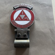 Institute of Advanced Motorists Vintage Car Badge ~ South Eastern Group