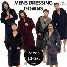 Mens Luxury Soft Warm Hooded