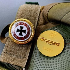 WW2 German Iron Cross Badge Patriotic Enamel Pin BUNDESREPUBLIK VETERANS MEDAL