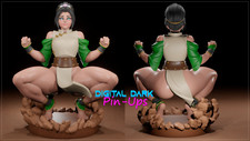 Monk Cosplay Girl Fanart Anime DnD Unpainted Scale Resin Statue Mini Figure