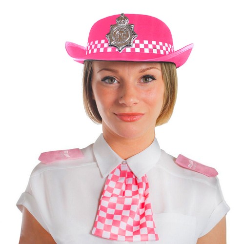 Adult pink wpc police - adult, woman