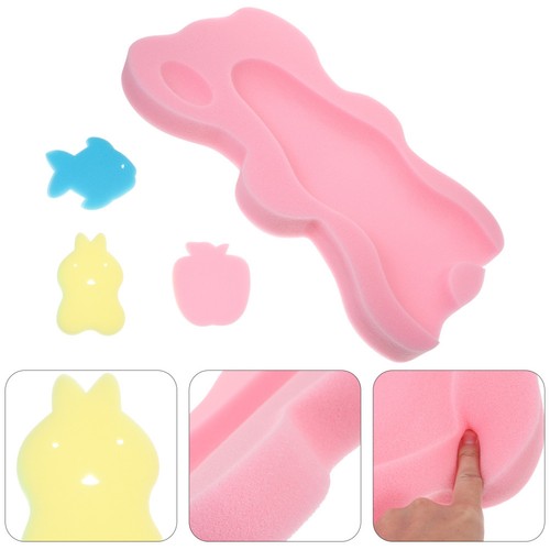 Reusable pink baby bath sponge - reusable,