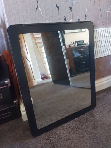 Black edged ikea mirror x - black, 55