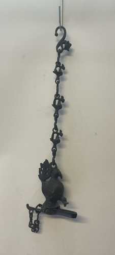 Vintage brass hanging bird - hanging,