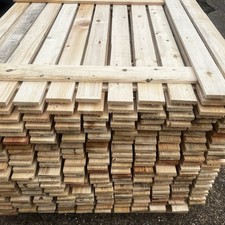 50 New Pallet Boards - Rough Sawn Timber | Kiln dried WALL CLADDING No Nails