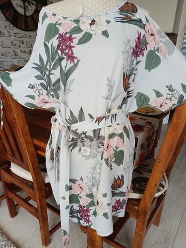 Ladies floral crepe - crepe, cold