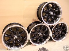 ESCORT CAPRI CORTINA FORD 7X15 DEEP DISH ALLOY WHEEL SET JBW MINILIGHT STYLE.