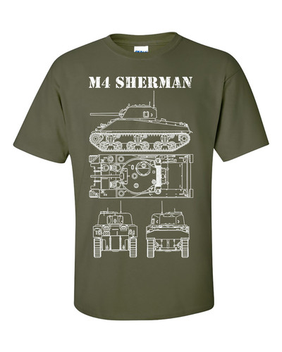 Sherman tank shirt - sherman,
