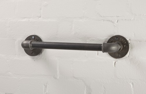 Industrial vintage towel - towel, rail