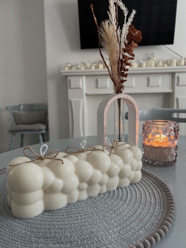 Huge bubbles candle - candle, wax