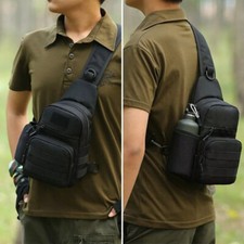 Men Small Chest Bag Travel Outdoor Sport Shoulder Sling Backpack Cross Body Pack