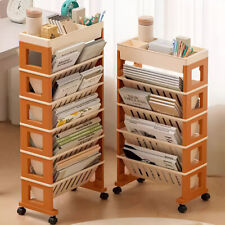 Mobile Bookshelf Cart Book