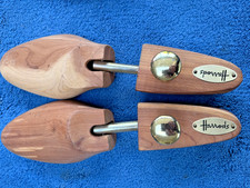 HARRODS Shoe Tree Wooden Shoe Shaper Spring Loaded Size Large UK 8-11