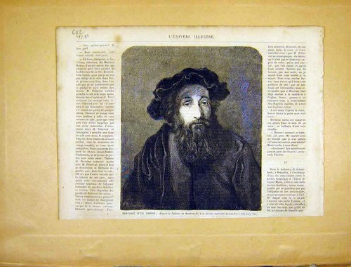 Original old antique print - original,