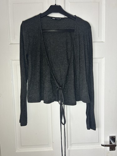 Zara women grey wrap - zara,