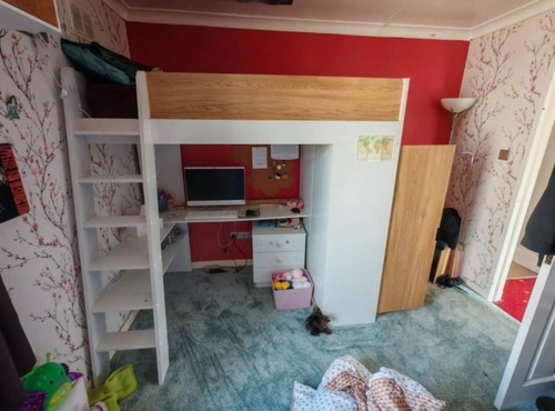 Bunk single high sleeper - sleeper, bed