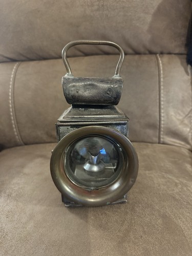 Antique railway carriage lamp - carriage,