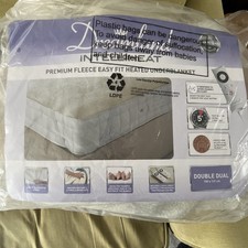 Dreamland Fleece Intelliheat Electric Under Blanket Warmer DOUBLE dual control 