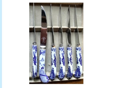 Six knives royal crown derby - six,
