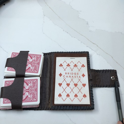 Playing card holder with - playing,